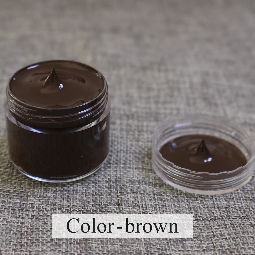 

10ml 30ml Brown Leather Paint for Painting Leather Bag,sofa, Shoes and Clothes Free Sponge and Gloves Acrylic Paints