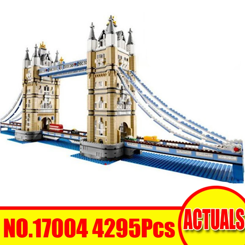 

Lepin 17004 4295Pcs City Street Figure London Tower Bridge Compatible 10214 Building Blocks Bricks Toys For Children Model Gift