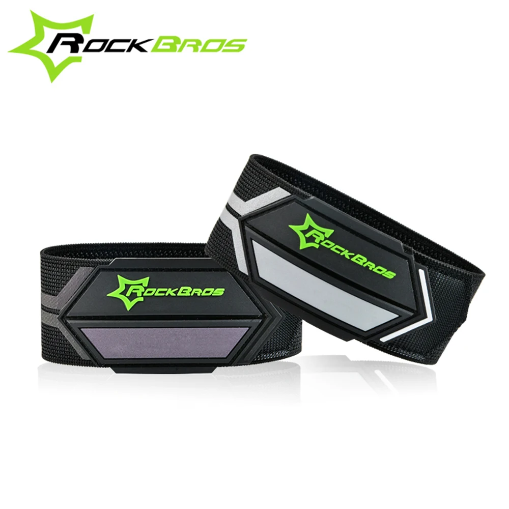 

ROCKBROS Bicycle Pants Clip Bike Cycling Safety Reflective Pants Clip Outdoor Sport Ankle Wrist Arm Spirituality Belt Band