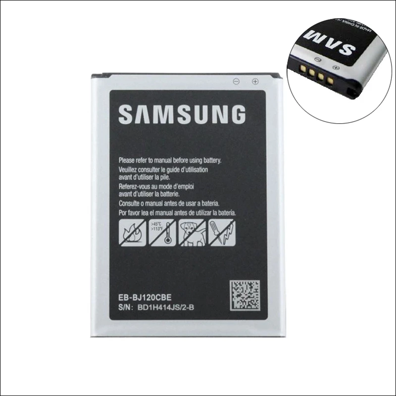 Оригинальный аккумулятор Samsung для Galaxy J1 2016 J120 Express 3 с трекером на 2050 мА/ч