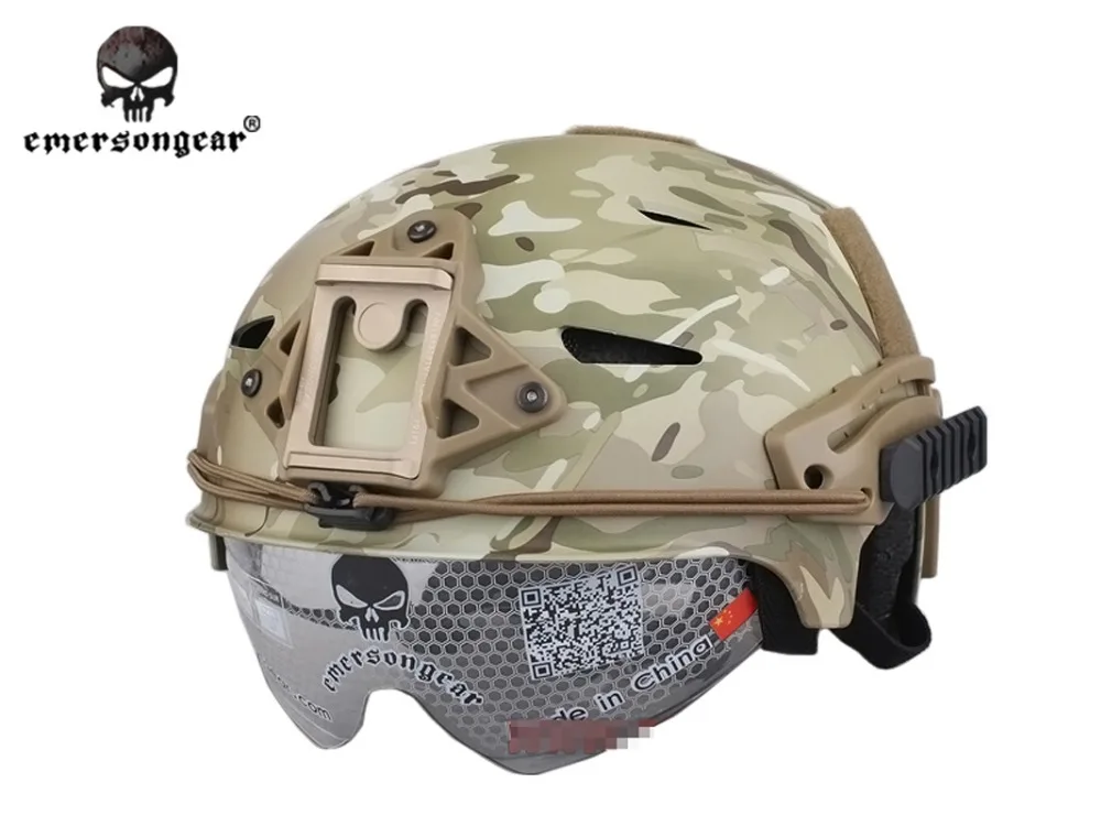 EMERSON EXF шлем для страйкбола боевой со стеклом EM8981|helmet music|helmet quick release bucklehelmet source |