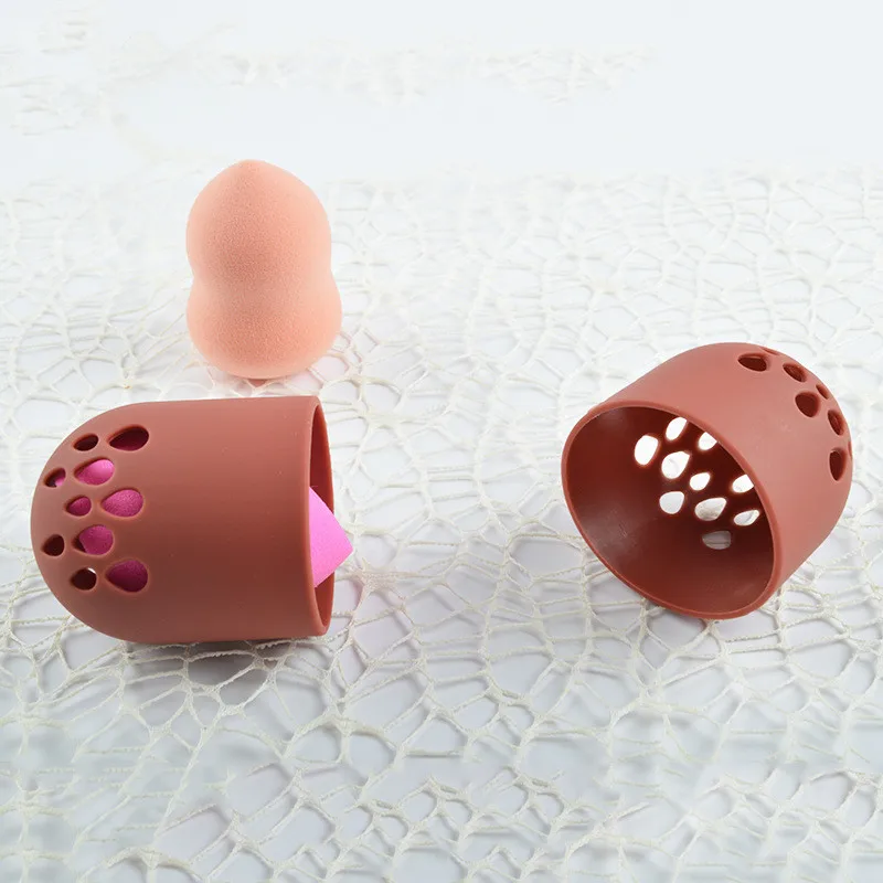 

Soft Powder Puff Drying Holder Egg Stand Silicone Beauty Pad Makeup Sponge Display Rack Cosmetic Blender Sponge Case Puff Holder