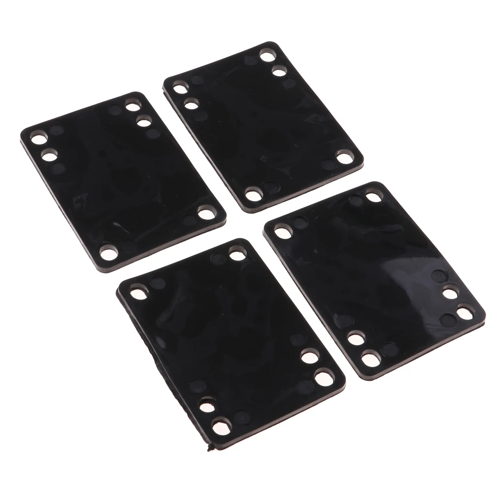4 Pieces Skateboard Riser Pads Longboard Shockpads Trucks Deck Replacement Part for