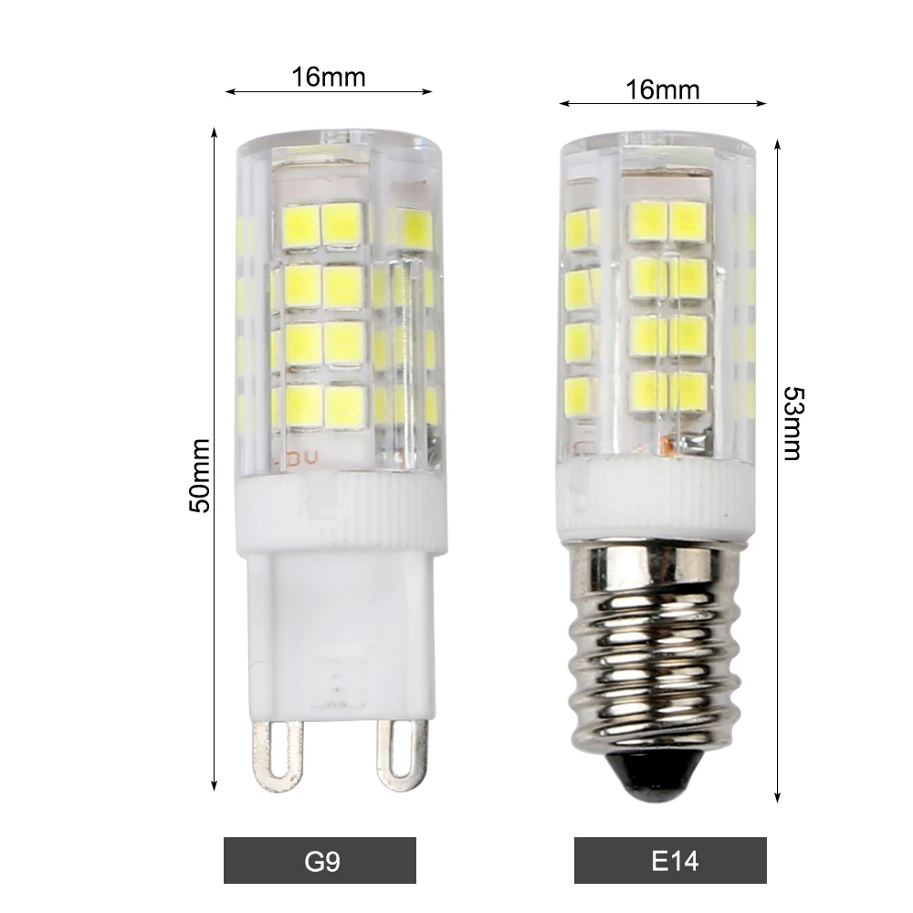 E14 G9 SMD 2835 кукурузный светильник 51/52LED энергосберегающий кукурузный светильник AC 220 В Точечный светильник люстра светильник ing теплый белый/белый