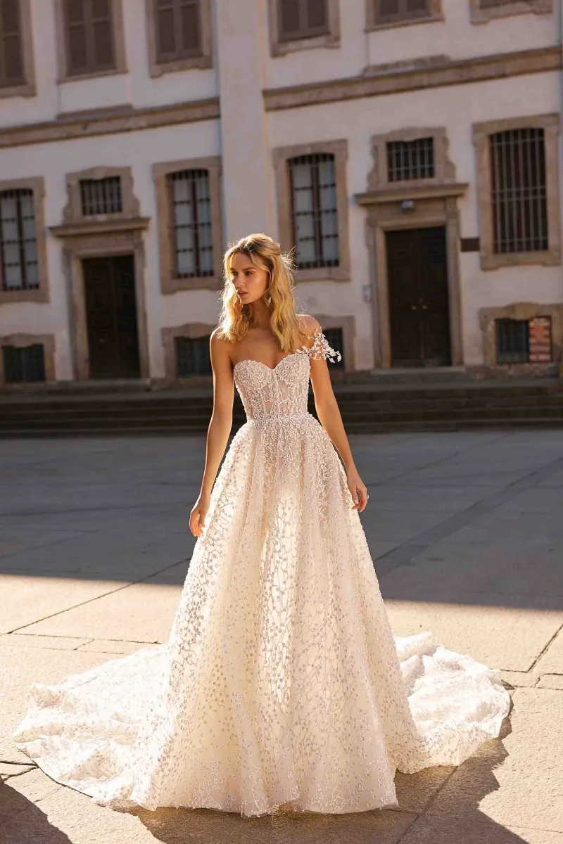 Свадебное платье с открытой спиной и кружевной аппликацией, свадебное платье в стиле бохо, ТРАПЕЦИЕВИДНОЕ свадебное платье, Vestidos De Novia