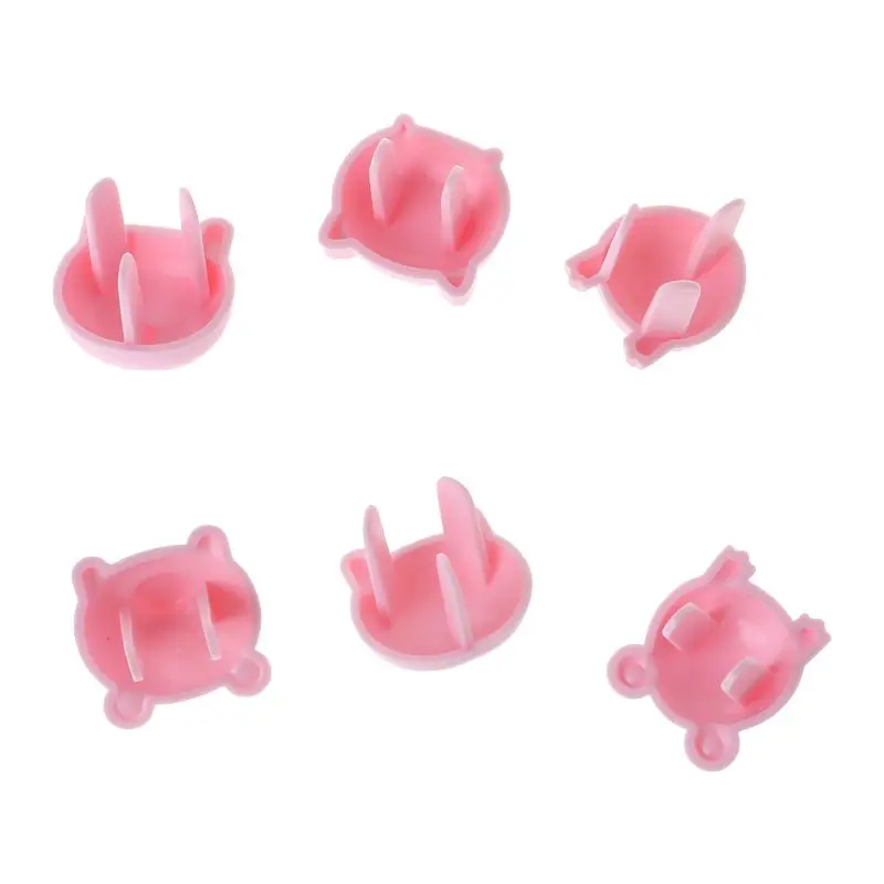 OOTDTY 6pcs Socket Cap Baby Safe Protection Electric Plug Protector Children Anti Shock