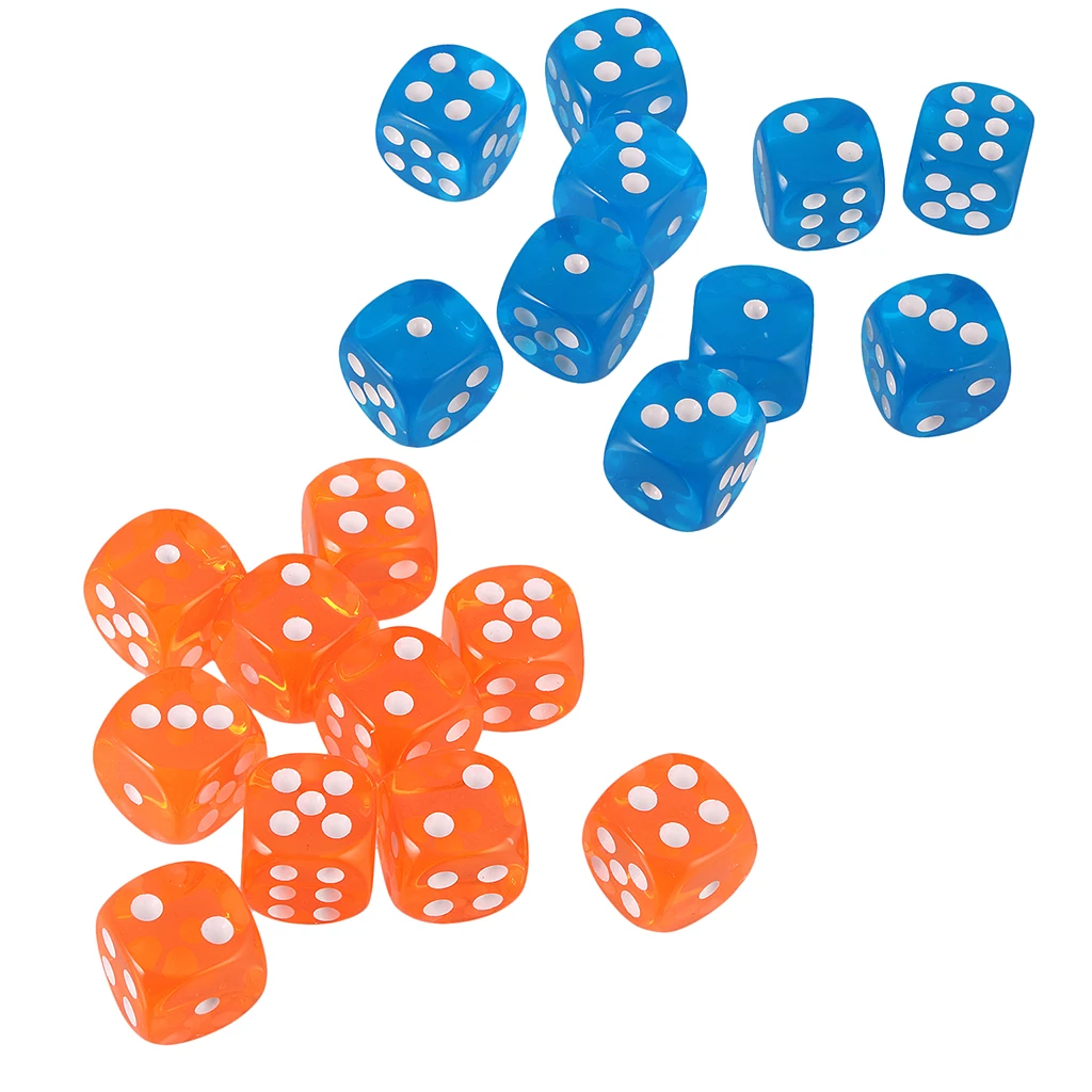 20PCS Polyhedral Dice Set for Dungeons & Dragons Dice Cup Game Board Game White Dot Dice Set
