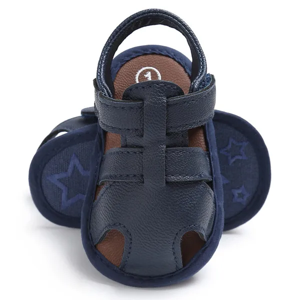 Г. летняя стильная модная обувь для новорожденных мальчиков с якорем обувь для девочек домашняя обувь для восхождения на мягкой подошве - Цвет: as photo