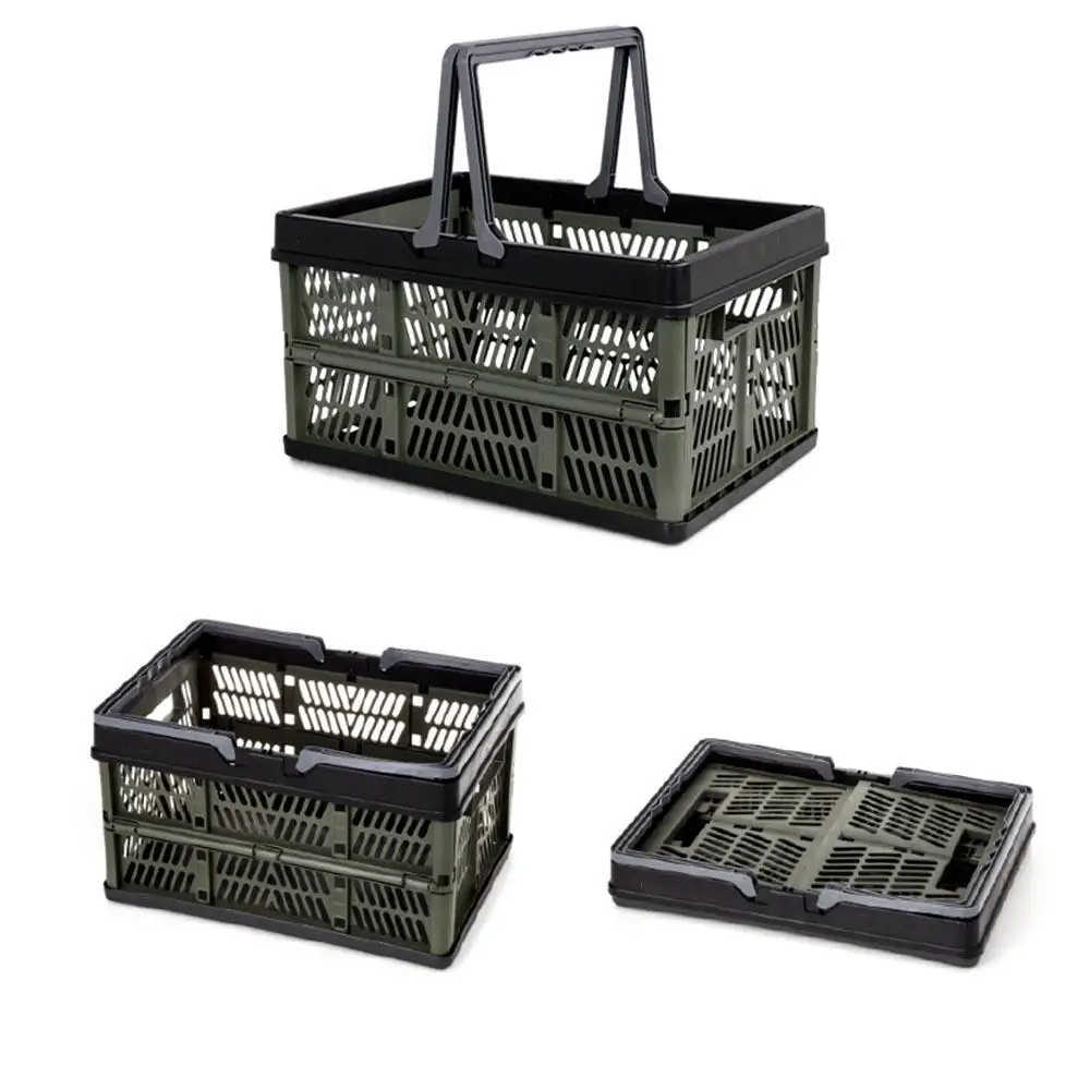 

Collapsible Storage Bin for Storage Cloth Storage Baskets Crate with Folding Handles Container