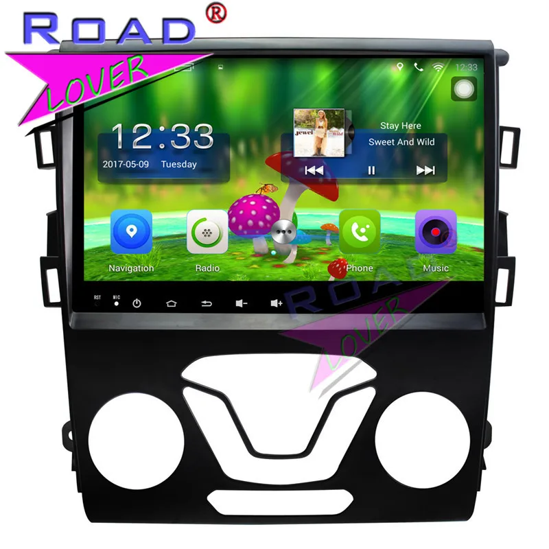 TOPNAVI Android 9. 0 2G + 32GB 9 &quotчетырехъядерный автомобильный ПК медиа плеер для Ford Mondeo 6