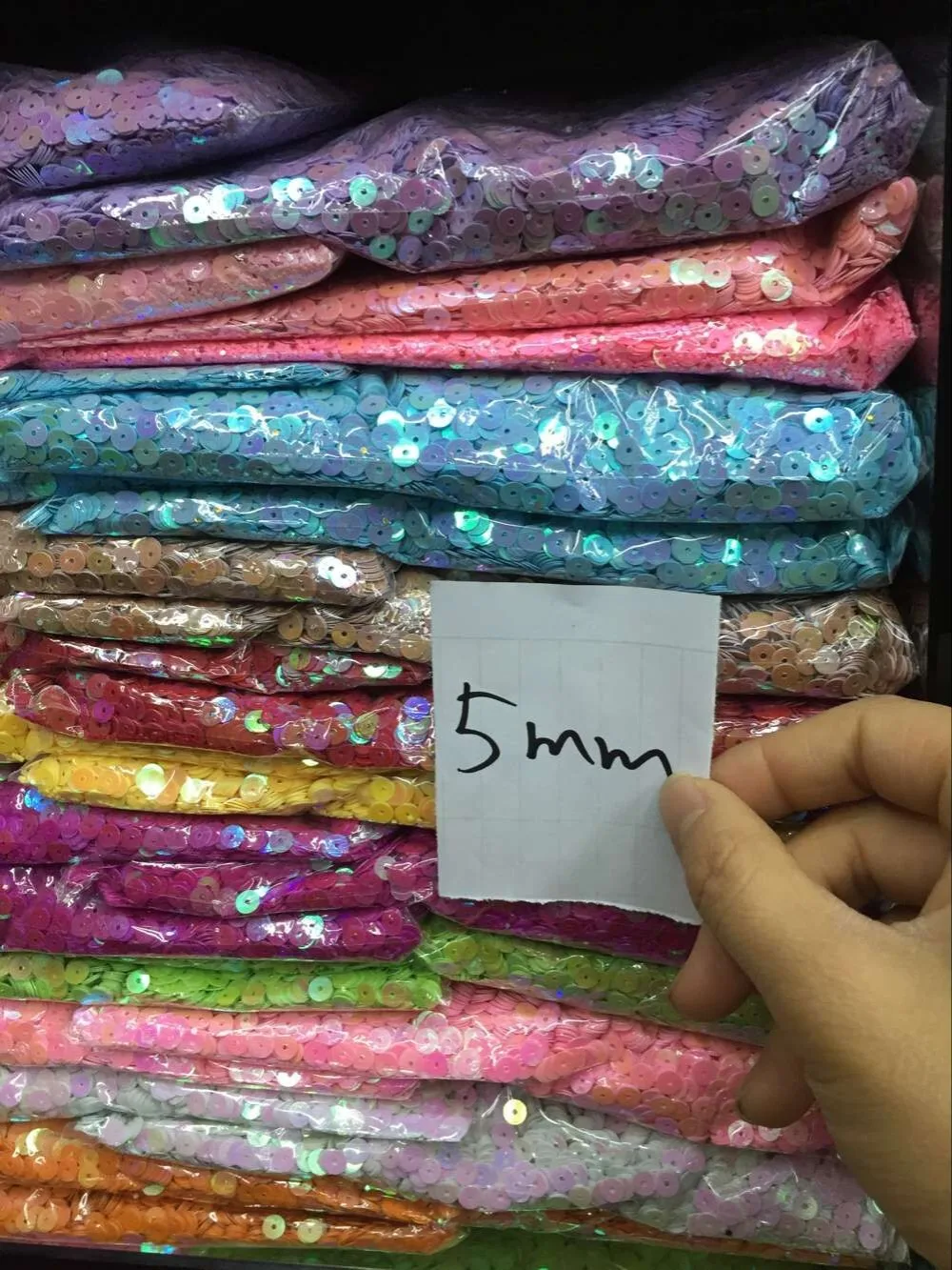 Пайетки круглые плоские 50 г 5 мм пайетки свободного покроя блестки прозрачные 41