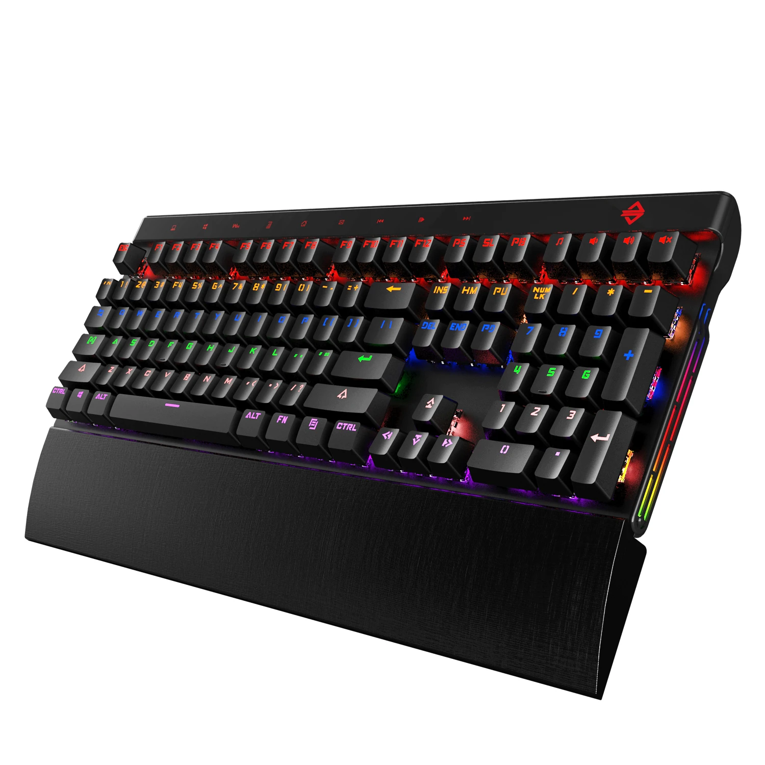  Ajazz AK500 Wired Mechanical Gaming Keyboard 108 Keys Backlit Notebook Desktop Keyboard Large Palm 