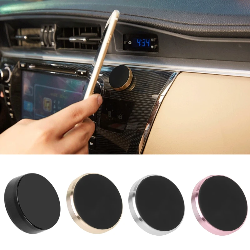 

Universal Car Dashboard Aluminum Alloy Magnetic Plate Mount Mobile Phone Holder Stand New Dropshipping