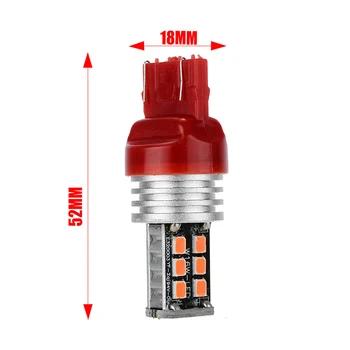 

Indicator Stop light LED Bulb Lamp T20 7443 15SMD 9-16.5V Side Reverse Parking Width Turn signal