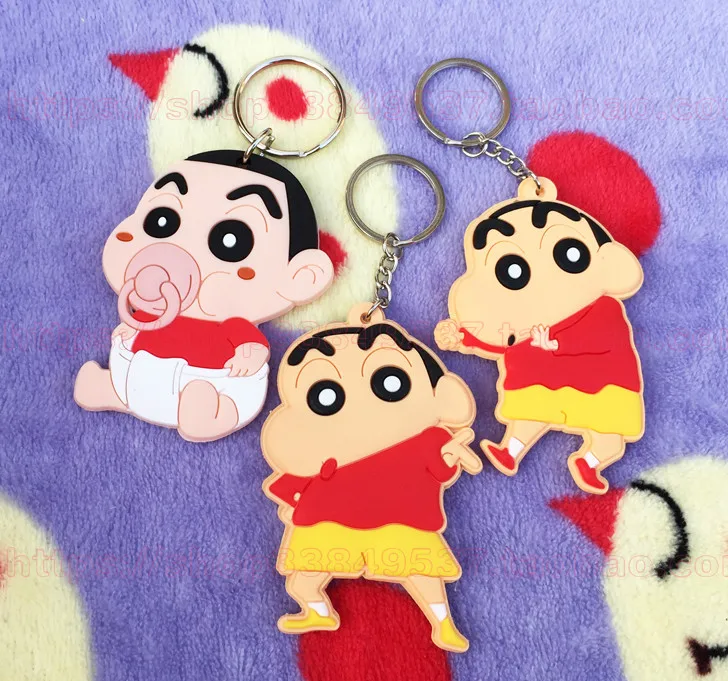 

IVYYE 1PCS Crayon Shin-chan Fashion Anime Key Chain PVC Figure Keyring cute Toys Keychain Keyholder Birthday Gift Unisex NEW