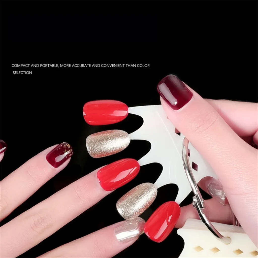 

Nail Contrast Elliptical Armor Nail Crown Color Card Board Practice Board False Nail Contrast Swatch*
