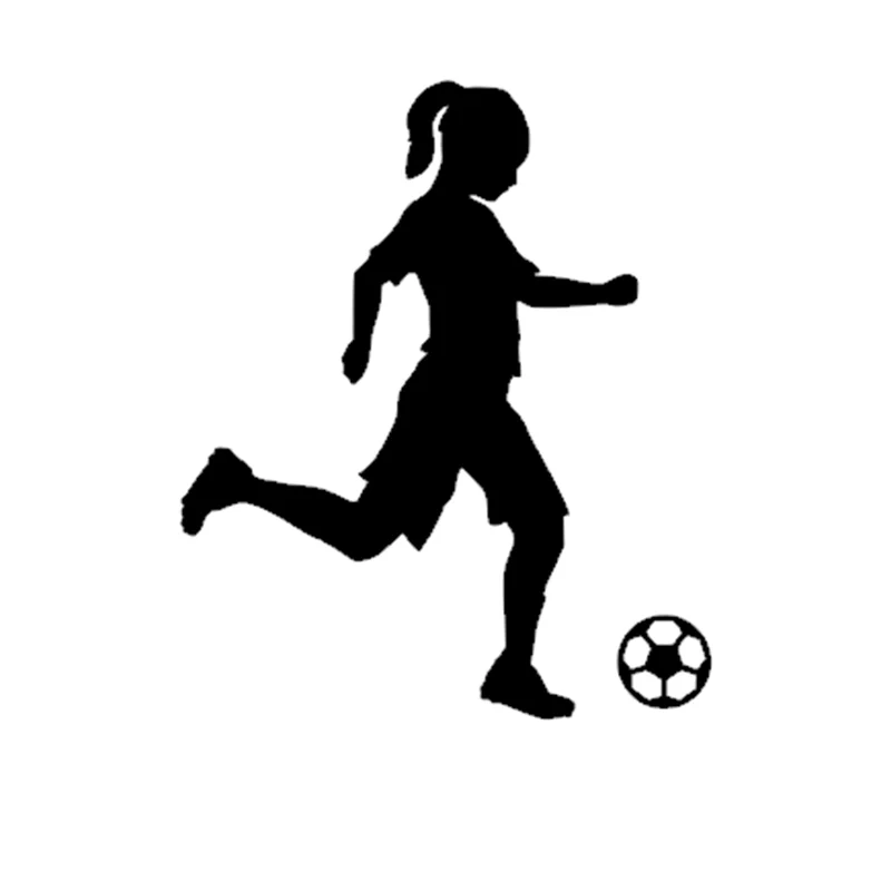 Little Girl Football Player Sticker Sports Soccer Car Decal Helmets Kids Room Name Posters Vinyl Wall Decals Football Sticker