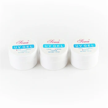

Most Popular Pink White Clear Transparent 3 Color Options UV Gel Builder Nail Art Tips Gel Nail Manicure Extension