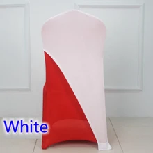 Белый цвет лайкра чехлы для стульев кепки универсальный для свадебного украшения спандекс Чехол для стула для вечеринки подходит для всех стульев оптом