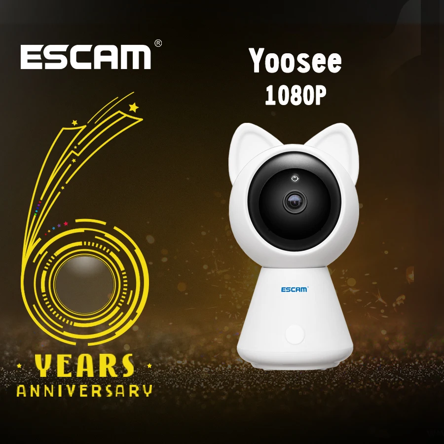 

ESCAM QF509 HD 1080P Wireless Pan/Tilt Monitor Wifi IP IR Camera ONVIF Indoor Mini Network Camera Support Motion Detector