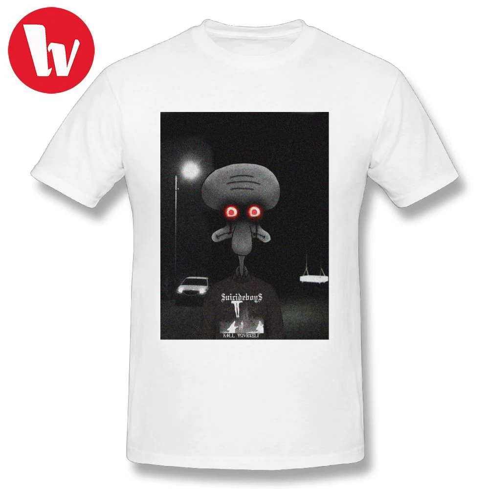 

Squidward Suicide T Shirt $uicideboy$ Men funny T Shirts 2018 Mens Summer Casual Tee Shirt Basic T-Shirt Plus Size 4XL 5XL 6XL