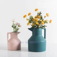 Скандинавская креативная керамическая ваза, Цветочная композиция для дома, гостиной, декоративные украшения, подъемный цветочный горшок, ваза, сушеный цветок