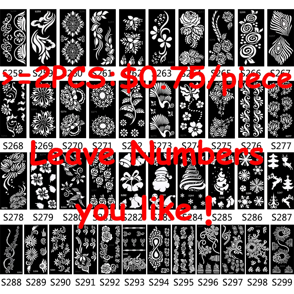 1 шт. боди арт Аэрограф краска трафаретная наклейка полая хна трафарет татуировки для женщин геометрический цветочный дизайн рисунок подарок S2127