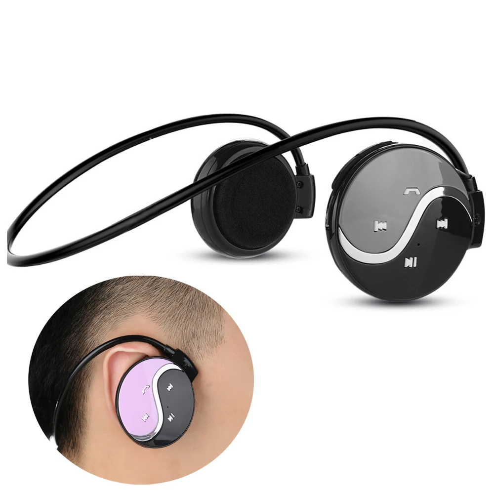 

Wireless Bluetooth Earphone Sport Headsets With Micro Support TF Card Slot+FM Radio for iphone Sport Headphone Andrews IOS