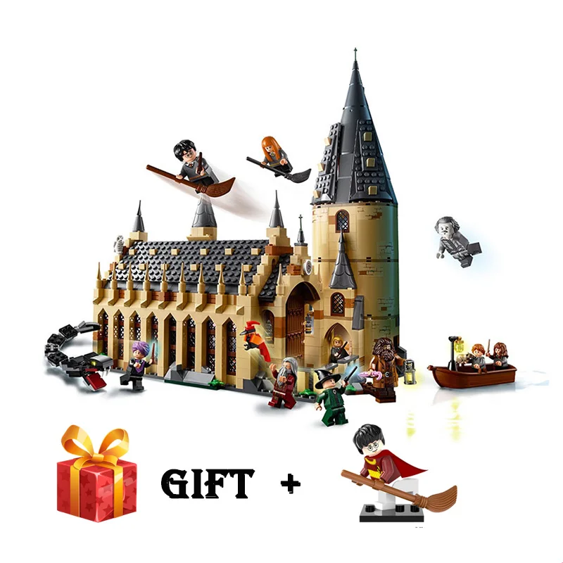 

2018 New 16052 Harry Potter Hogwarts Great Hall Building Blocks Brick Educational Toys Compatible Legoing Harry Potter 75954