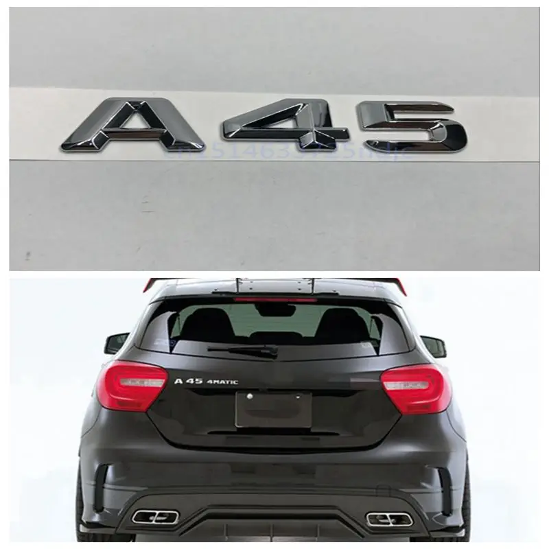 

For Mercedes Benz AMG A45 Trunk Rear Letters Word Badge Emblem Letter Decal