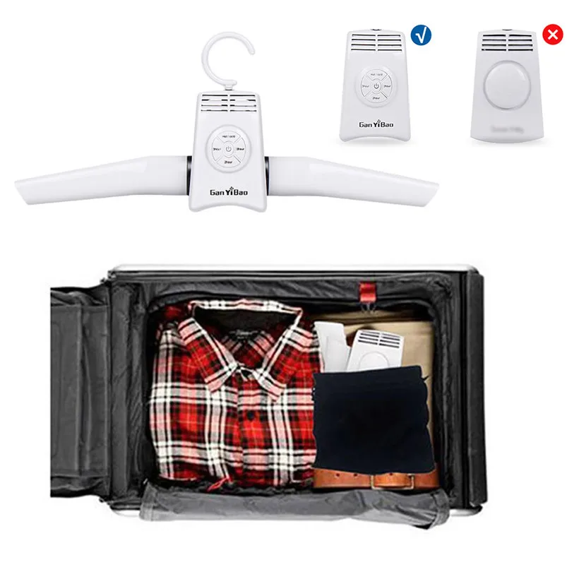 ABS Dry Hanger Portable Electric Folding Clothes Hanger Dryer Drying Rack Travel Laundry Rack Home Decor 40FY184