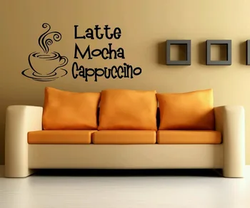 

Wall Art Vinyl Sticker Decal Mural Decor Art Coffee Quote Latte Mocha