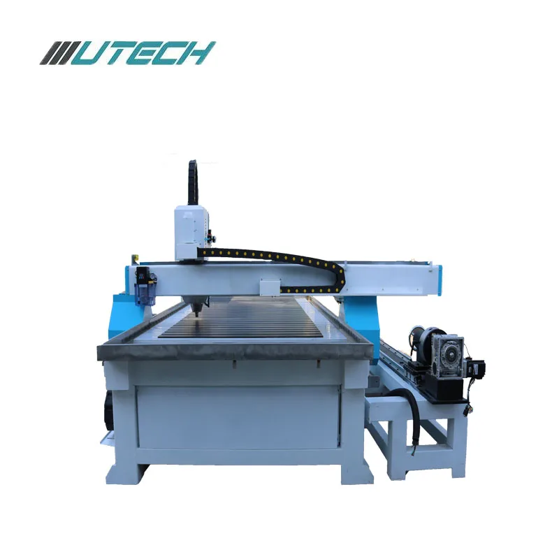 Вакуумный стол деревообрабатывающие машины роторные 4 оси древесины CNC