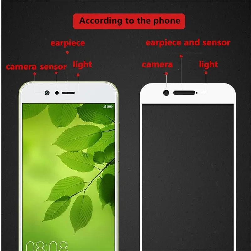 Полное покрытие закаленное Стекло для HUAWEI P10 selfie экран защитный чехол 9 H черная