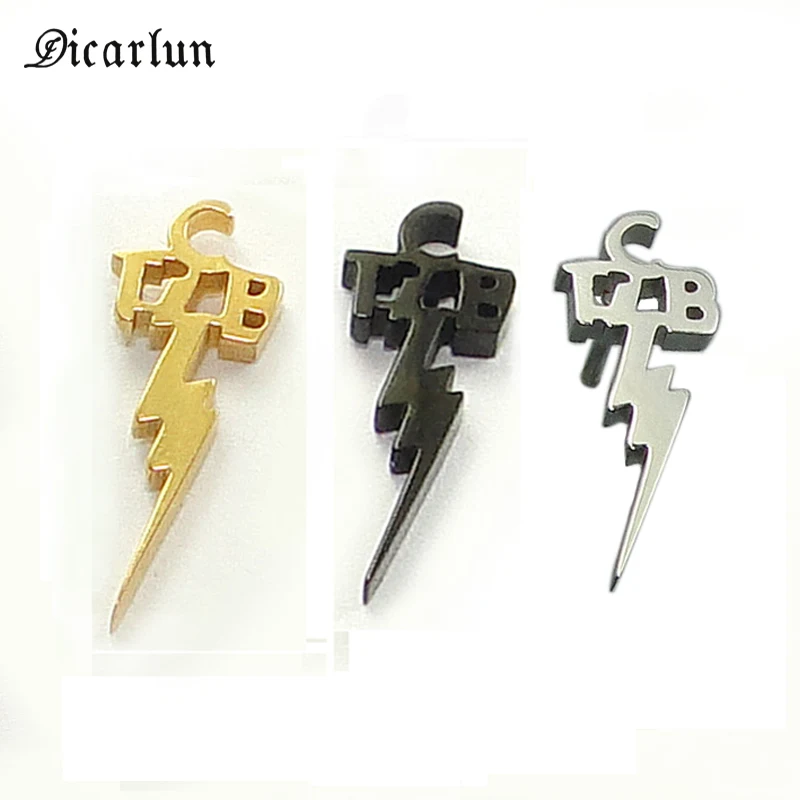 DICARLUN черные буквы Элвиса серьги гвоздики из нержавеющей стали мемориальные украшения Элвиса Пресли серьги подарок для женщин мужчин вентилятор