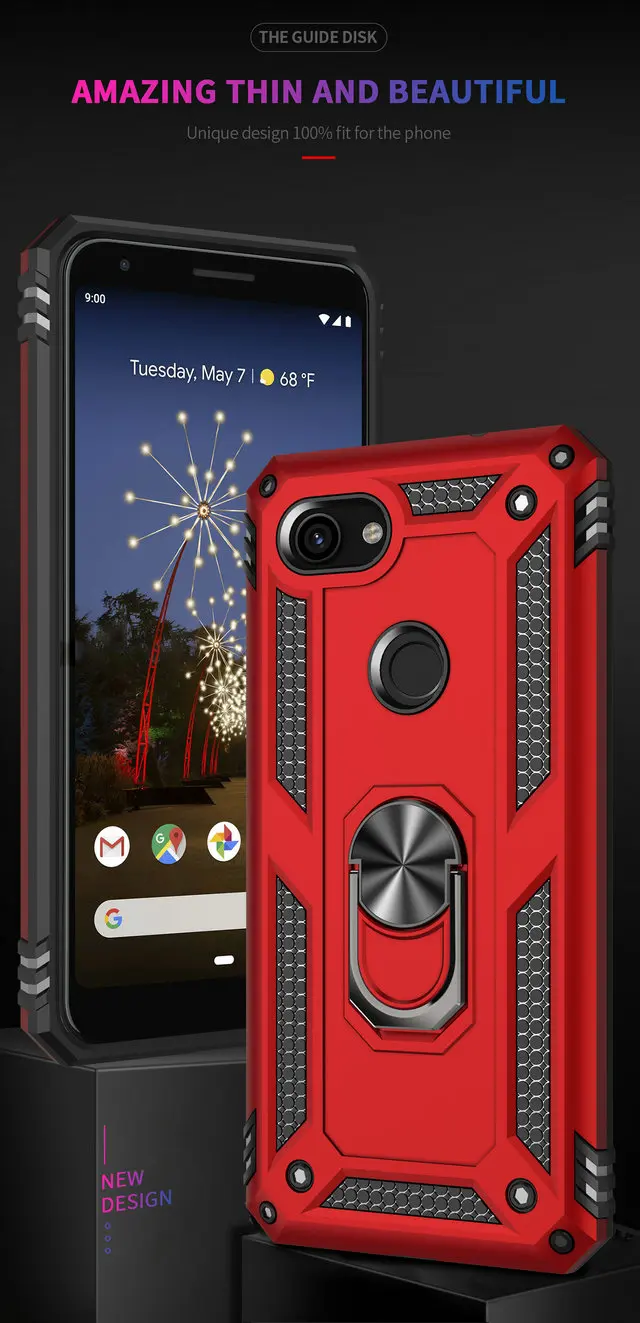 Custodia In Pelle Sintetica Per Google Pixel 3 / 3XL / 3A / 3AXL - Anti Graffio E Anti Urto