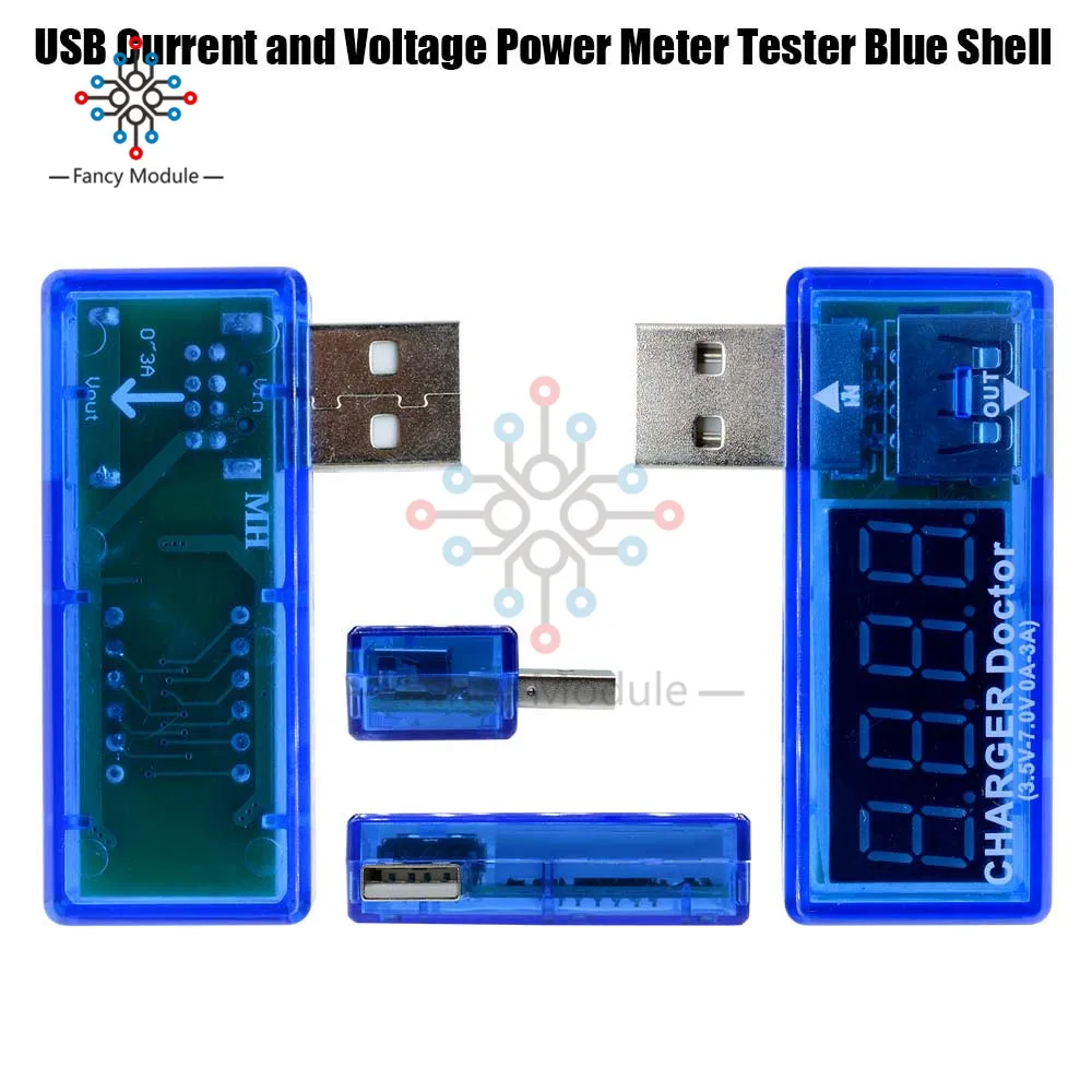 Diymore USB зарядное устройство Doctor измеритель напряжения тока Рабочее время