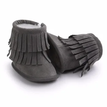 

Children Warm Winter Boot Baby Girl Shoes Baby Fur Soft Soled Kids Booties