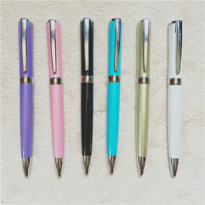 

send a refill ballpoint Pen stainless steel School Office supplies roller ball pens high quality business gift favorable 007