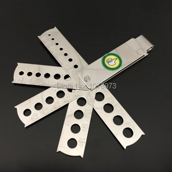 

Free Shipping Jewelry Tools Diamond Gauge Gem Measuring Tools Fan Gemstone Gauge 10pcs/lot