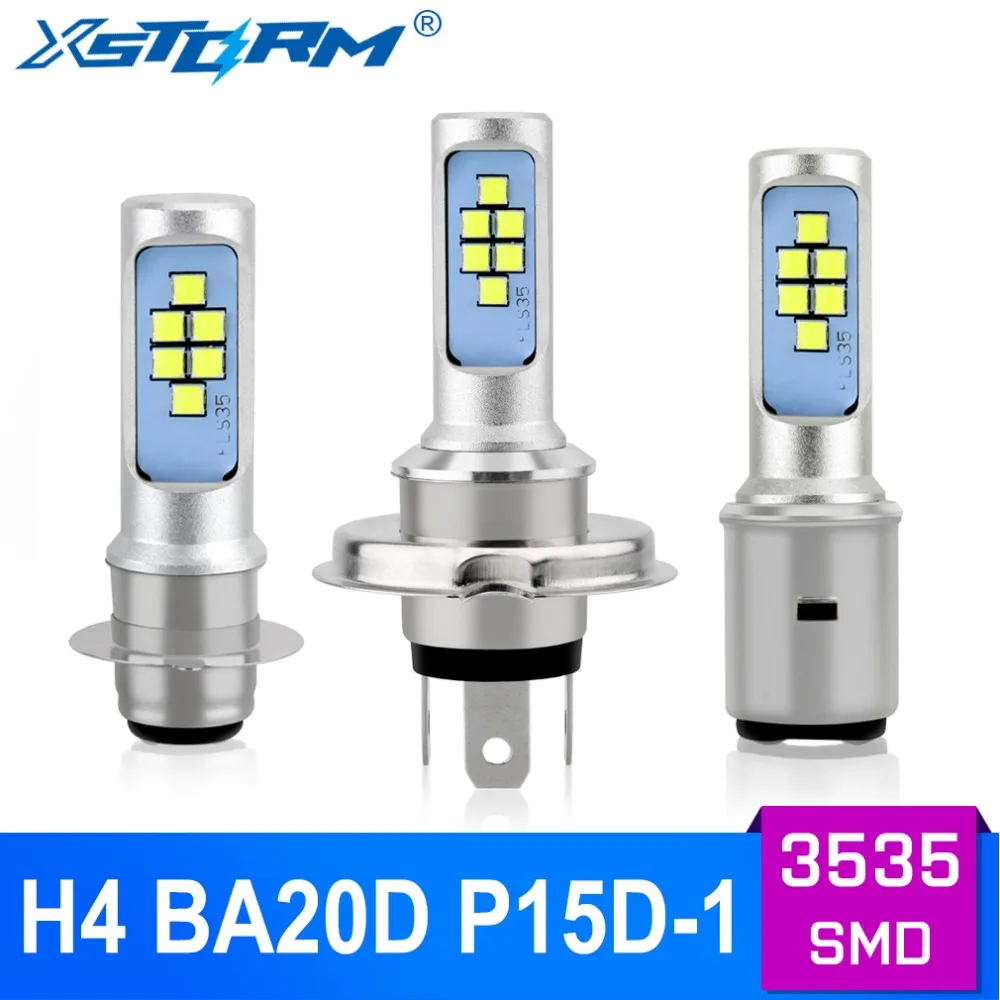 H4 P15D H6 BA20D светодиодный светильник для мотоцикла светодиодные лампы