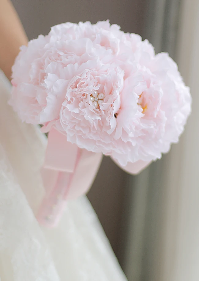 IFFO-high-end-custom-bride-brooch-bouquet-wedding-bouquet-bride-bride-bridesmaid-pink-peony-9-inch (3)