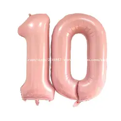2 шт./лот 40 дюймов номер 10 фольги гелиевые шары 10th вечерние поставки День рождения Юбилей украшения поставки