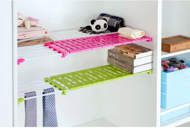 Wardrobe Layered Storage Parion Rack Retractable Clapboard Nail Wardrobe Layered Storage Parion Rack Retractable Clapboard Nail Free Shelf In Baskets From Home Garden On Aliexpress Alibaba Group