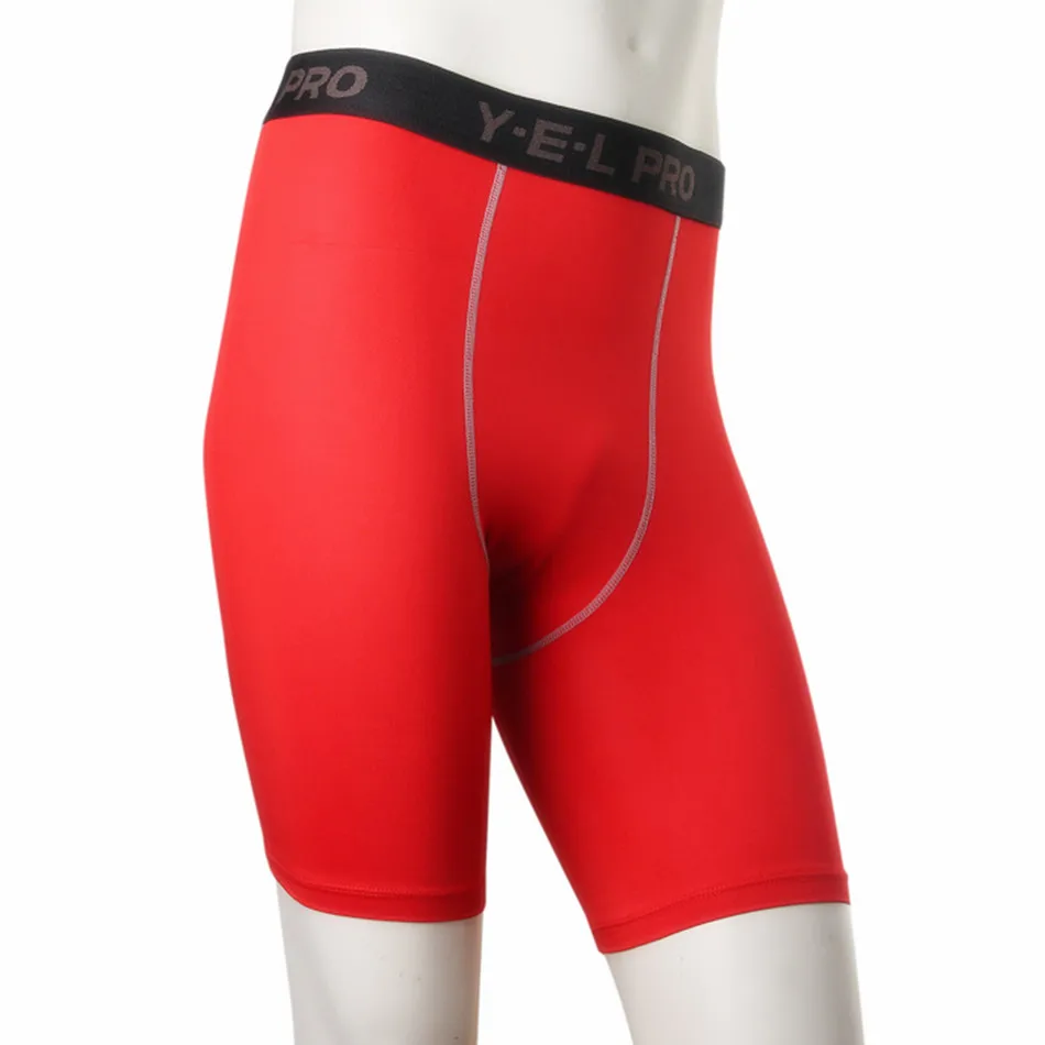 

Brand New Basketball Athletic Elastic Shorts Fitness Gym Workout Running Gym Jogging Sport Compression Red Crossfit Shorts Men