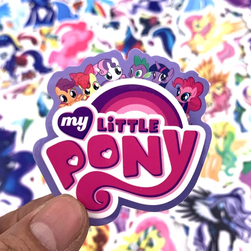 Princess Unicorn Cartoon Theme My Little Pony Stickers Set - 92 Pieces for Pull Box, Car, Motorcycle, Wall, and Graffiti Decoration image 4