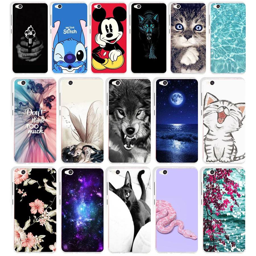 

P Case For Xiaomi Redmi 5A Case Cover Silicon Case For Xiaomi Redmi 5A Cover Cat Flower Cartoon Fundas For xiaomi Redmi 5A Capa