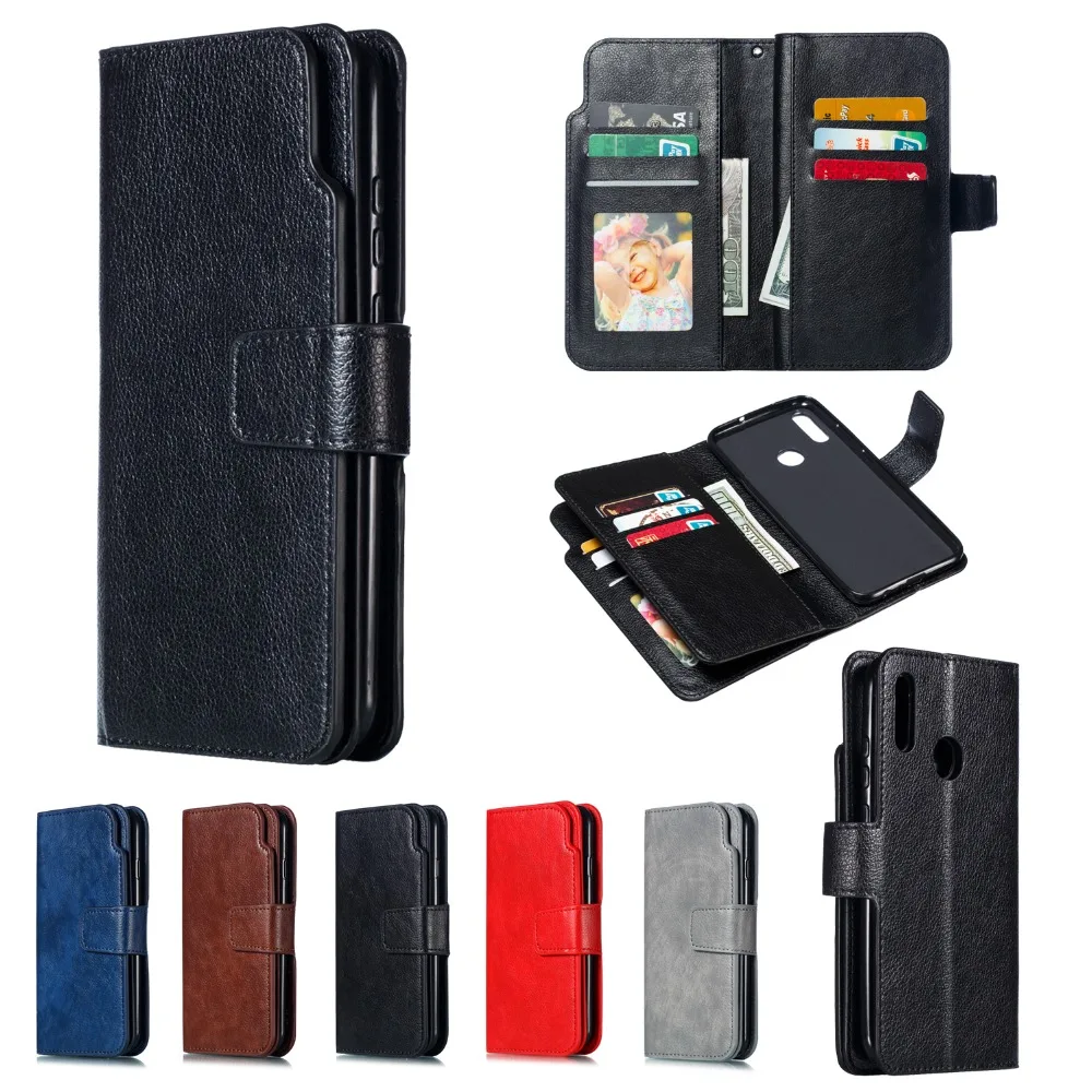 

Wallet PU Leather Phone Case For Huawei P Smart 2019 Honor 10 Lite Flip Luxury Cover For Huawei P Smart 2018 Hoesjes Coque EEMIA
