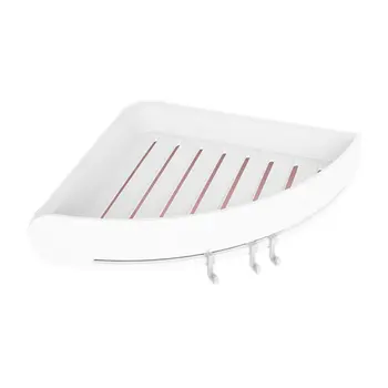 

Plastic Corner Shelf Bathroom Shelf Organizer Snap Up Caddy Bathroom Shower Storage Wall Holder Shampoo Holder Wall Hanging