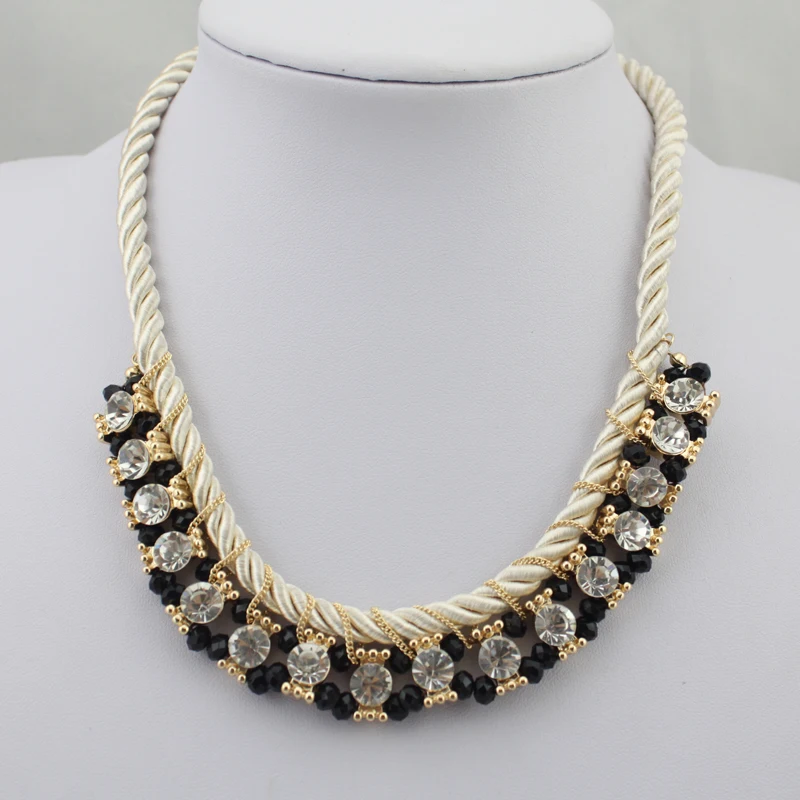 New Fashion Hot Design Chain Jewelry Color Rope Braid Manual Bib Pendant Necklace | Украшения и аксессуары